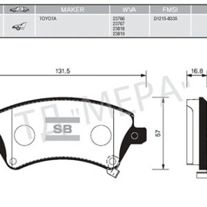 ÖN FREN BALATA TOYOTA COROLLA 1.4L 1.6L 4ZZ-FE 3ZZ-FE ZZE120 ZZE121 VVTi 02-06 / 1.4L 1NDTV NDE120 04-06 0446502061-0446502130-04465-YZZDC