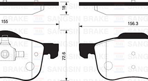ÖN FREN BALATA SUZUKI GRAND VITARA 2.0L J20A SQ420 5 kapı 98-05 / VITARA 2.0L H20A SV620 V6 94-98 5520077E00-5520065D31-5520065D10