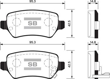 ARKA FREN BALATA KIA CEED 1.4L 1.6L GDI. CRDI 12- / VENGA 1.4L 1.6L 09- / HYUNDAI ix20 1.4L 10- / OPEL ASTRA G H 98- / MERIVA 03- / ZAFIRA 00- /