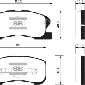 ÖN BALATA DAIHATSU SIRION 1.0-1.3 98-05 GDB3220-GDB3266
