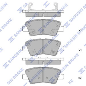 ARKA FREN BALATA HYUNDAI ELANTRA 1.6L D4FB G4FG 6 vites 16- / i20 1.1L 1.2L 1.4L 15- / KIA SPORTAG E 1.6L G4FJ 7 vites 15- ÜSTTEN DELİKLİ TİP