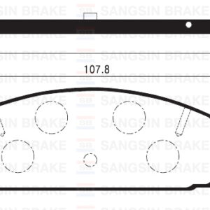 ARKA FREN BALATA MAZDA 323 LANTIS 1.8L BP DOHC BJ 99-01 / 626 FS GF 98-01 / MAZDA 6 2.0L LF-DE GG GH 02-