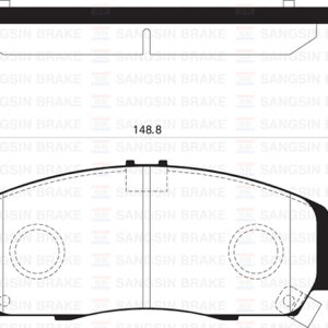 ÖN FREN BALATA HONDA CIVIC 1.6L R16A2 VTEC sedan FB7 12-15 - telli tip balata 45022TE0A60-45022TL2A00-45022TR0E01