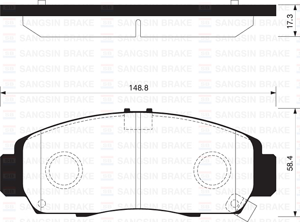 ÖN FREN BALATA HONDA CIVIC 1.6L R16A2 VTEC sedan FB7 12-15 - telli tip balata 45022TE0A60-45022TL2A00-45022TR0E01