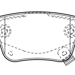 ARKA FREN BALATA TOYOTA AVENSIS 1.6L 3ZZFE VVTi ZZT250 03-08 / 2.0L 1AZ-FE 1AZFSE AZT250 03-08 0446605010-0446605020-0446628110