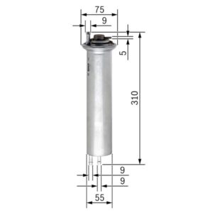 YAKIT FILTRESI BMW M54 M60 M62 E38 E39 E53 13321709535