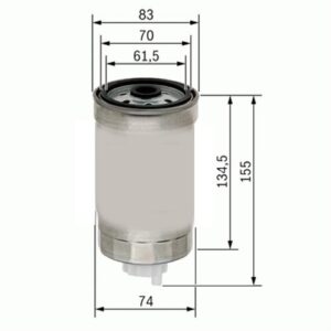 YAKIT FİLTRESİ DUCATO 1.9D-1.9TD-2.4D-2.4TD-2.5D 82-02 - PUNTO 1.7D-1.7TD 94-00 - TRANSIT 2.4D x 1909142-4753103-9941058-1906.C6