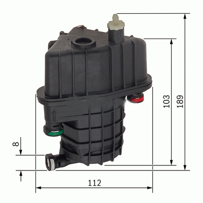 YAKIT FİLTRESİ CLIO III 1.5DCI 05- -MODUS 1.5DCI 04- 8200447197 164000890R-8200926014-8200294143