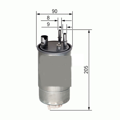 YAKIT FİLTRESİ OPEL MERIVA 1.3 CDTI 05-10 x 813058-93189375