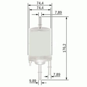 YAKIT FİLTRESİ AUDI A4 1.8T 02-04 - A6 2.4-3.0 04-06 - A8 6.0 03-10 x 4F0201511B-4F0201511D