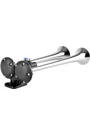 İKİ BORULU-DÜZ SES 12V KROM BORULU