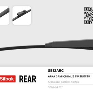 SİLECEK SÜPÜRGESİ ARKA MUZ TİPİ 300MM VW POLO 7 06/17