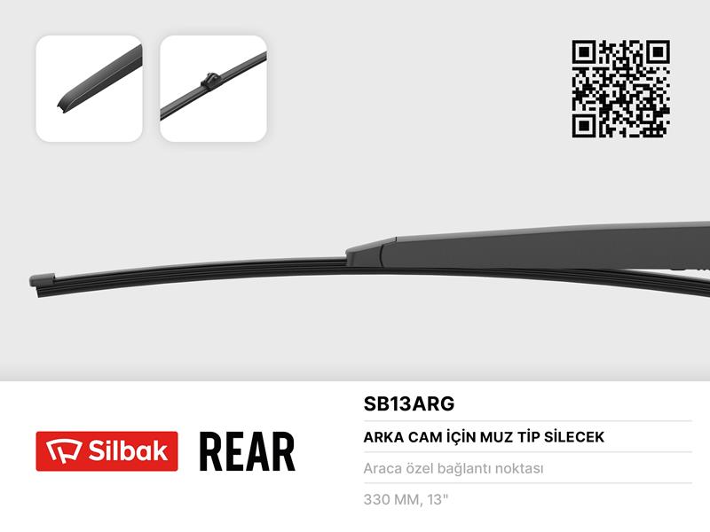 SİLECEK SÜPÜRGESİ ARKA MUZ TİPİ 330mm A3 04/12 Q5 08/09