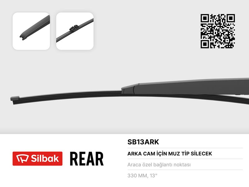 SİLECEK SÜPÜRGESİ ARKA MUZ TİPİ 330MM BMW X3 F25 0910 . FORD GALAXY 05/15 . S-MAX 05/15