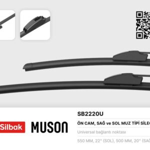 SİLECEK SÜPÜRGESİ 550/500MM MUZ TİPİ LOGAN II-SANDERO L8 08/12-03/15