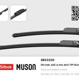 SİLECEK SÜPÜRGESİ 550/550mm MUZ TİPİ AUDI A6 04/05