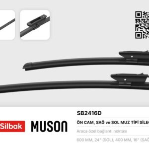 SİLECEK SÜPÜRGESİ 600/400MM MUZ TİPİ P301-C ELYSEE-CLIO III 09/05 TALIA 00 FLUENCE 09