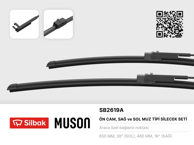 ÖN SİLECEK SÜPÜRGESİ X2 MUZ TİPİ FOCUS II 03 08 C MAX 04 10 OLCU: 650 / 480MM 3M51 S17528 AA-1537074