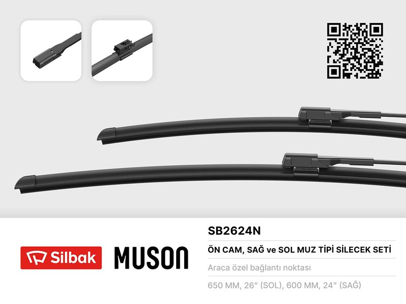 SILECEK SUPURGESI TAKIMI 650mm / 600mm MERCEDES SPRINTER B906 . VW CRAFTER 30-35-50 A9068201000