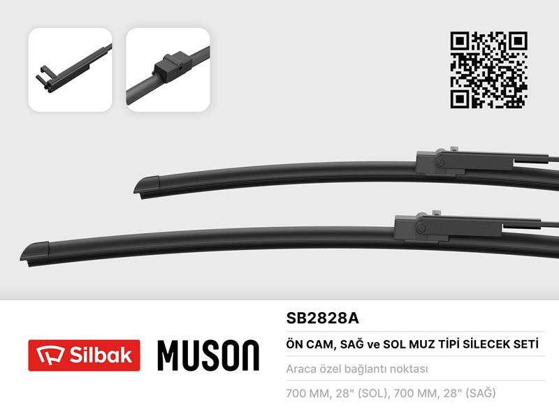 SİLECEK SÜPÜRGESİ MUZ TİPİ GALAXY 00 06 ALHAMBRA-SHARAN 00 10 VW GOLF PLUS 05 S P407-C6 05 OLCU: 700 / 700MM