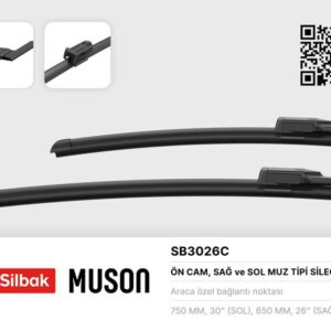 SİLECEK SÜPÜRGESİ ON SAG / SOL 750/650MM MUZ TİPİ P308 09/07 P308 SW-C4 B7 DS4 - FORD S-MAX 05/0 6 GALAXY