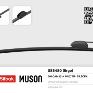 SİLECEK SÜPÜRGESİ MUZ TİPİ 480mm ÜNİVERSAL KANCALI ERGONOMİK