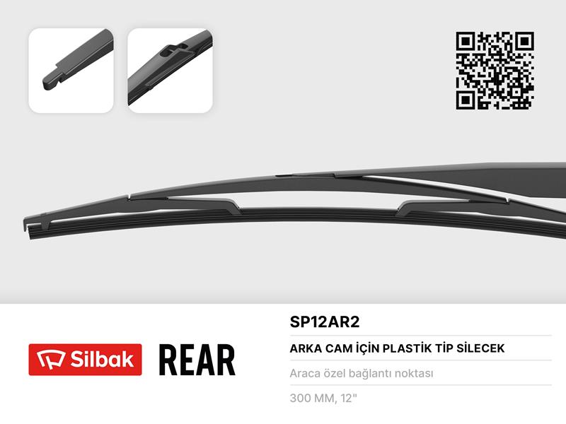 SİLECEK SÜPÜRGESİ ARKA PLASTIK TIP 300mm C4-FIESTA VI- 02 FOCUS II/III SW-MONDEO IV-PICANTO-QASHQAI 7S71 N17402 BA-1462914