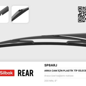 SİLECEK SÜPÜRGESİ ARKA PLASTİK TİP 200MM TOYOTA AURİS E18 . TOURİNG E18 10/12