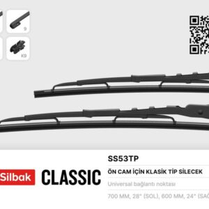SİLECEK SÜPÜRGESİ 600/700MM TRANSIT V184 -V347-V348 02 YC1XS175258AA-YC1XS175258BA-T123666