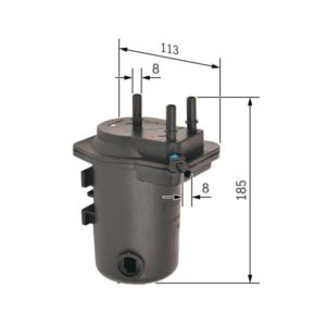 YAKIT FILTRESI RENAULT CLIO II 01 06 SYMBOL 01 09 KANGOO 01  NISSAN NOTE 06  MICRA III K12 03 10 SUZUKI JIMNY 05  1.5 dCI K9K DELIKSIZ