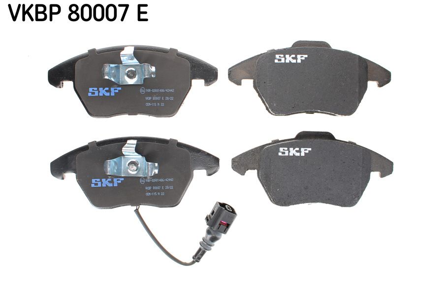 0986TB2457-ÖN BALATA FİŞLİ CADDY III 04 GOLF IV V VI 97 JETTA PASSAT 05 POLO 09 OCTAVIA 04 1K0698151-1K0698151E-WVA23587