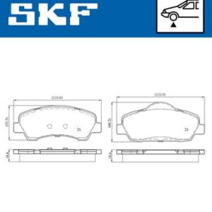 ÖN FREN BALATASI PEUGEOT P301 12  P308 13  CITROEN C-ELYSEE 12  C4 14  266mm
