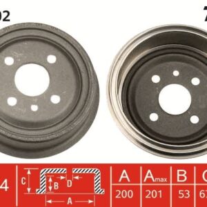 ARKA KAMPANA VECTRA A 89 95 ASTRA F 91 98 1.4-1.6-1.8-2.0 LACETTI 05 13 242x200x53x100 4DL 568054-91024352