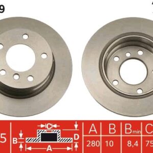 FREN DISKI ARKA BMW E36 91 98 E46 97 05