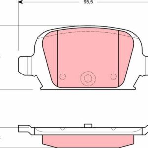 ARKA FREN BALATASI OPEL CORSA C 1.4 1.7 CDTİ 1.8 00 06 TIGRA 1.3 CDTI 04 10 DİSK FRENLER