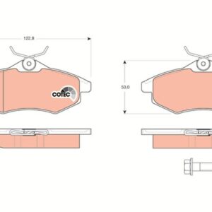 ÖN FREN BALATASI CITROEN C2 03 12 C3 02 10 KÜÇÜK TİP