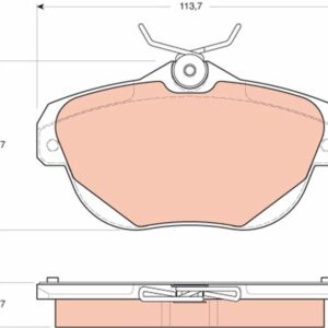 ARKA FREN BALATASI CITROEN C5 09 16 - C6 06 12