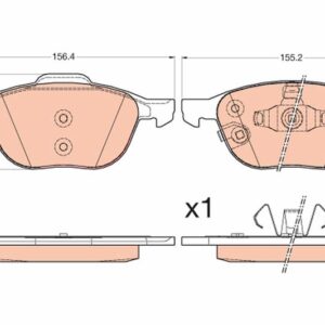 ÖN BALATA FOCUS 04 18 CMAX 07 19 KUGA I -II 08 14 VOLVO V40 19  C30 06 12 S70 08 13S40 04 12 V50 04 12 MAZDA 3 03 09 5 05 09