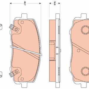 ÖN BALATA HYUNDAI İ20 1.2 1.4 1.6 1.4CRDİ 1.6CRDİ 08 ESP SİZ ARAÇLAR İÇİN
