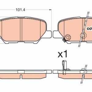 ARKA BALATA P4008 1.6-1.8HDİ 12 MITSUBISHI ASX 10 OUTLANDER ILL 2.0-2.0 4WD-2.2