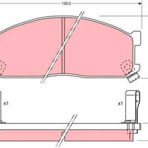ÖN BALATA KIA BESTA 2.2D 96 BESTA 2.7D 99 MAZDA E2000 E2200 91-03