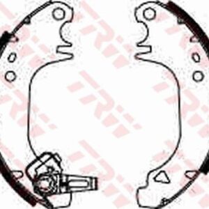 ARKA PABUÇ BALATA P106 I-II 1.0 1.1 1.3 1.4 1.5D 1.6 91-96 P205 P309 I-II-SAXO GS8146 180x30
