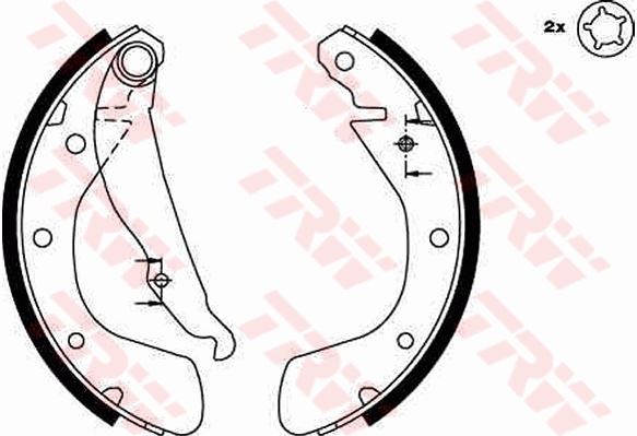 ARKA PABUÇ BALATA CORSA B 3.93-9.00 CORSA C 00-12.09 TIGRA 94-00 ASTRA F 92-9.98 200x28