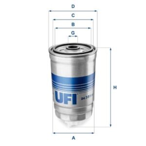 YAKIT FİLTRESİ ASTRA F 91-98 - VECTRA A-VECTRA B 92-98 - KADETT E 88-91 1.7 TD OE 813024-813565-90016800-90486908