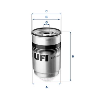 YAKIT FİLTRESİ DİZEL TRANSİT 2.4-2.5 D-TD 844F9176CAB-5020307-6164913