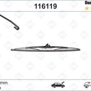 SİLECEK SÜPÜRGESİ ARKA GOLF3-GOLF4 340 mm