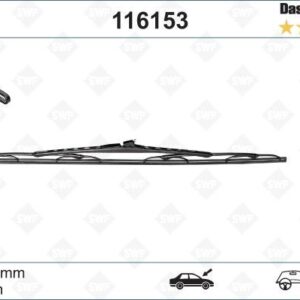 SILECEK SUPURGESI ON SOL 650mm MERCEDES VITO W638 97 03 SWF A6388201145-A6388201445