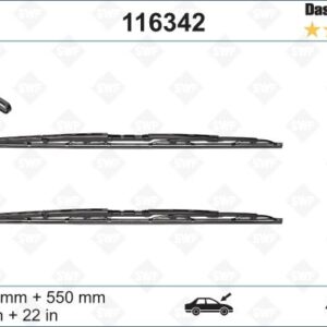 SİLECEK SÜPÜRGESİ ÖN AUDI A4 550 x 550 mm ESKİ TİP
