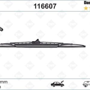 SİLECEK SWF 53cm x1 SPOİLERLİ GOLF III IV A3-A4-BMW 3-GOLF 3-PASSAT INCA IBIZA LEON AVENSIS 31276592-274381-274384