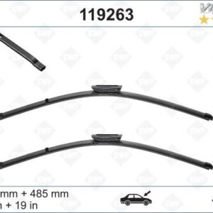 SİLECEK 45 48.5 X2 FLATBLADE MİNİ R55 12  R56 10   F56 13   R57 10   R58 11   R59 12